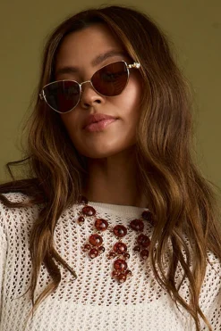 Online Macy Amber Stone Necklace Jewelry
