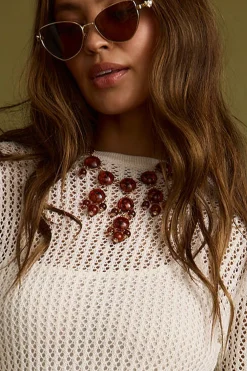 Online Macy Amber Stone Necklace Jewelry