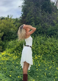 Outlet Maggie White Asymmetrical Strapless Dress The White Edit|Western Bachelorette