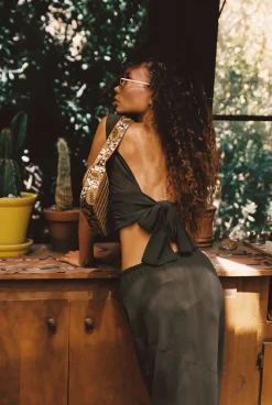 Best Mila Olive Maxi Skirt Skirts|Sets