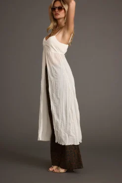 Best Mischa Ivory Longline Cami Top Date Night Tops|Going Out Tops