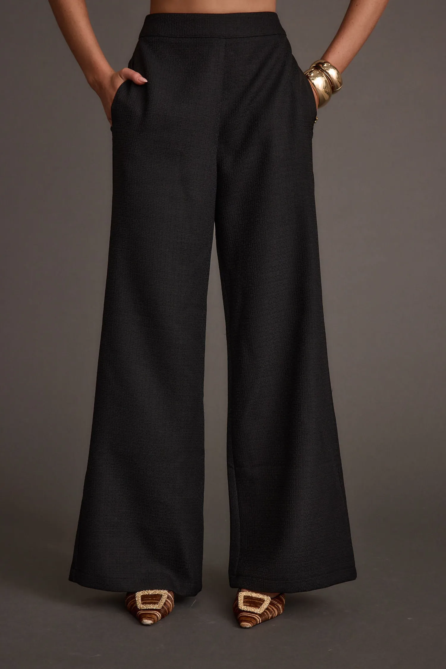 Clearance Montague Black Tailored Trousers Work Wear Bottoms|Pants