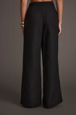 Clearance Montague Black Tailored Trousers Work Wear Bottoms|Pants