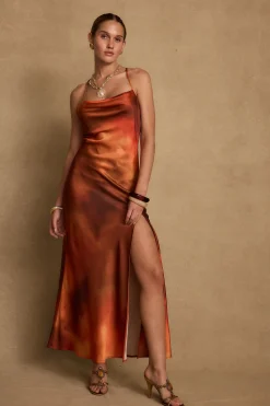 Online Natalia Sunset Ombre Maxi Dress Seashells + Wedding Bells|Party Dresses