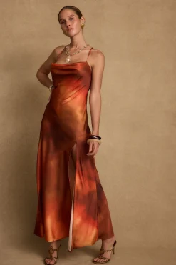 Online Natalia Sunset Ombre Maxi Dress Seashells + Wedding Bells|Party Dresses