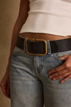 Hot Oro Black and Gold Belt Belts