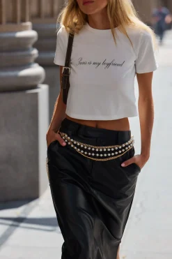 Discount Paris Is My Boyfriend Baby Tee Tees + Tanks|Vacation Tops