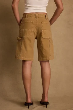 Sale Parker Khaki Low Rise Cargo Short Shorts|Vacation Bottoms
