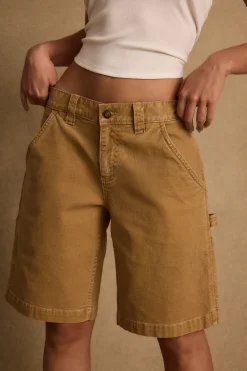 Sale Parker Khaki Low Rise Cargo Short Shorts|Vacation Bottoms