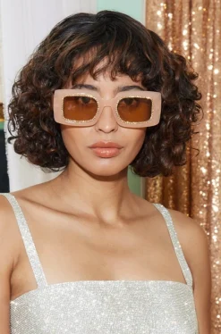 Fashion Peach Sunrise Rhinestone Sunglasses Sunnies Shop|Sunnies Shop