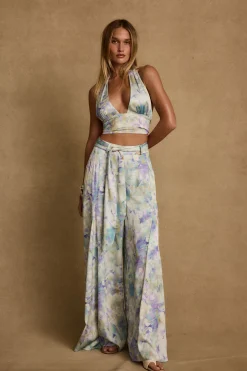 Best Picasso Blue Abstract Pants Pants|Seashells + Wedding Bells