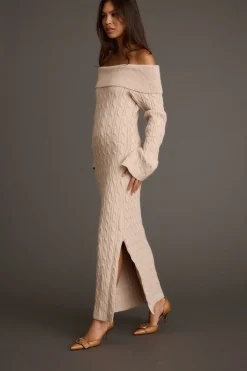Best Rhiannon Dusty Rose Sweater Maxi Dress Maxi Dresses