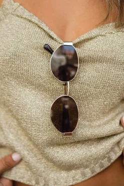 Best Riviera Round Frameless Sunglasses Sunnies Shop|Sunnies Shop