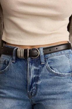 Clearance Rogue Black Genuine Leather Belt Belts