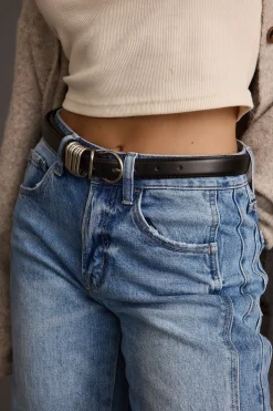 Clearance Rogue Black Genuine Leather Belt Belts