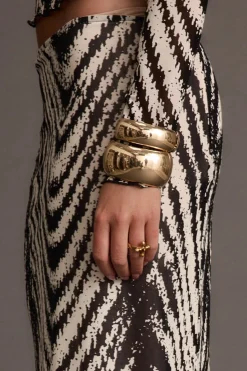 Outlet Runyon Set of 2 Gold Cuff Bangles Jewelry|Golden Hour Bachelorette