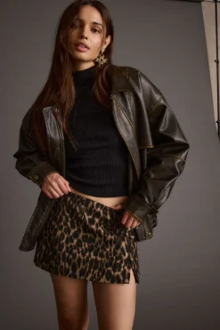 Hot Sahara Leopard Micro Mini Skirt Going Out Bottoms|Date Night Bottoms