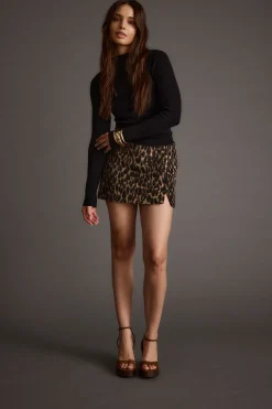 Hot Sahara Leopard Micro Mini Skirt Going Out Bottoms|Date Night Bottoms