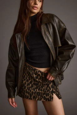 Hot Sahara Leopard Micro Mini Skirt Going Out Bottoms|Date Night Bottoms