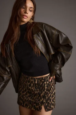 Hot Sahara Leopard Micro Mini Skirt Going Out Bottoms|Date Night Bottoms