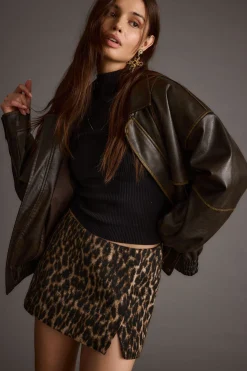 Hot Sahara Leopard Micro Mini Skirt Going Out Bottoms|Date Night Bottoms