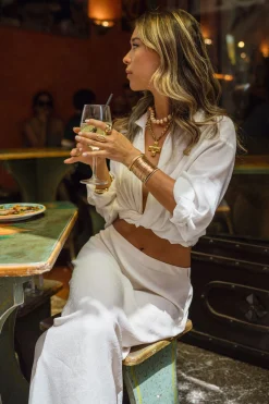 New San Vito White Button Down Long Sleeve Top Long Sleeves|The White Edit