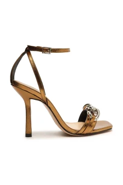 Fashion Lindsay Pewter Metallic Heel Shoes