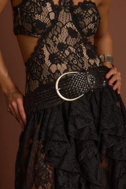 Fashion Scout Black Braided Belt Belts|Festival Shoes + Accessories