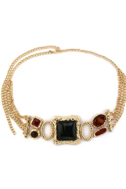 New Soleil Statement Stone Gold Chain Belt Belts|Festival Favorites