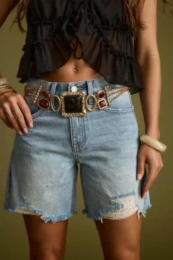 New Soleil Statement Stone Gold Chain Belt Belts|Festival Favorites