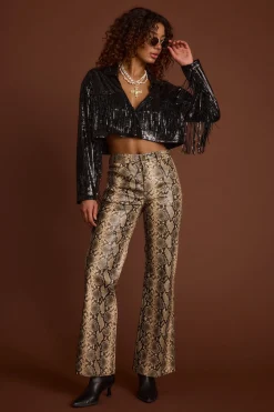 Discount Star Crossed Black Sequin Jacket Jackets|Western Bachelorette