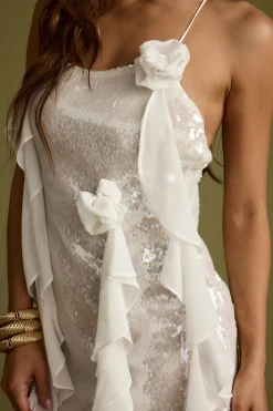 Discount Starlit White Sequin Mini Dress The White Edit|Denim + Diamonds Bachelorette
