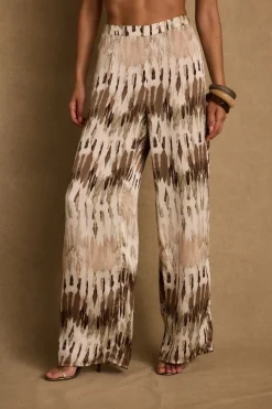 Best Taza Abstract Satin Pant Pants|Sets