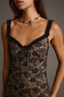 Hot Temptation Black Lace Maxi Dress Date Night Dresses|Party Dresses