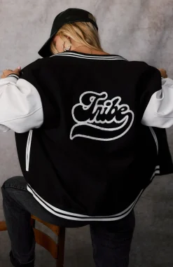 Clearance 12th Tribe Letterman Jacket Outerwear|Jackets