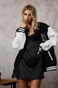 Clearance 12th Tribe Letterman Jacket Outerwear|Jackets