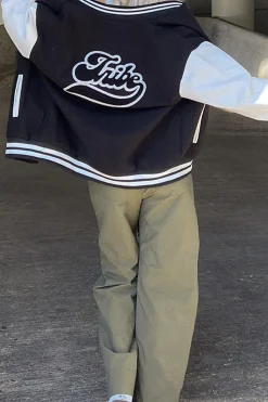 Clearance 12th Tribe Letterman Jacket Outerwear|Jackets