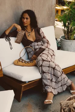 Discount Thea Block Print Maxi Dress Day Dresses|Vacation Dresses