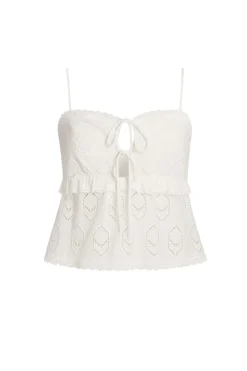 Online Tita White Eyelet Top Tees + Tanks|The White Edit