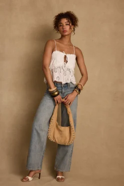 Online Tita White Eyelet Top Tees + Tanks|The White Edit