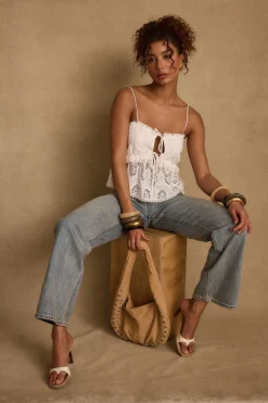 Online Tita White Eyelet Top Tees + Tanks|The White Edit