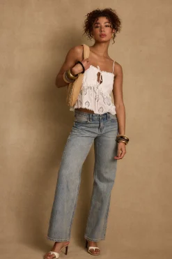 Online Tita White Eyelet Top Tees + Tanks|The White Edit