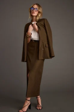 New Tory Mocha Twill Blazer Jackets|Sets