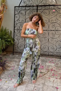 Outlet Verbena Plisse Strapless Jumpsuit Jumpsuits + Rompers