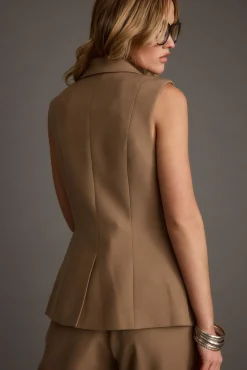 New Virginia Taupe Blazer Vest Sets|Sets