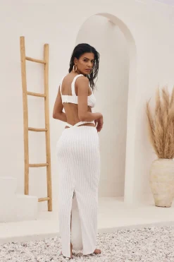 Clearance West Coast White Crop Top Tees + Tanks|The White Edit