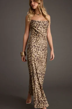 Online Wild Thing Leopard Print Mesh Maxi Dress Festival Dresses|Festival Dresses