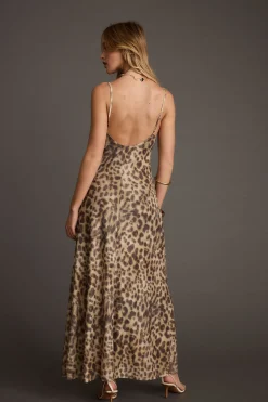 Online Wild Thing Leopard Print Mesh Maxi Dress Festival Dresses|Festival Dresses