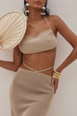 Discount You're A Catch Knit Halter Top Going Out Tops|Tees + Tanks
